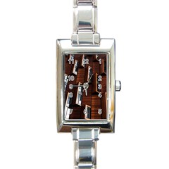 Abstract Architecture Building Business Rectangle Italian Charm Watch by Amaryn4rt