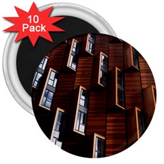 Abstract Architecture Building Business 3  Magnets (10 Pack)  by Amaryn4rt