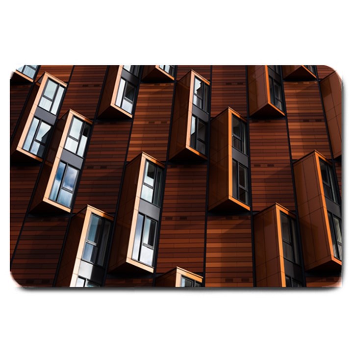 Abstract Architecture Building Business Large Doormat 