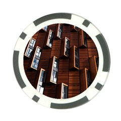 Abstract Architecture Building Business Poker Chip Card Guards (10 Pack)  by Amaryn4rt