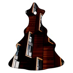 Abstract Architecture Building Business Christmas Tree Ornament (2 Sides) by Amaryn4rt