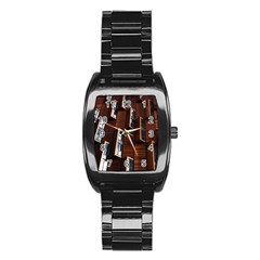 Abstract Architecture Building Business Stainless Steel Barrel Watch by Amaryn4rt