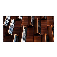 Abstract Architecture Building Business Satin Wrap by Amaryn4rt