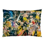 Art Graffiti Abstract Vintage Lines Pillow Case (Two Sides) Back