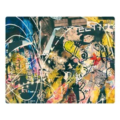 Art Graffiti Abstract Vintage Lines Double Sided Flano Blanket (large)  by Amaryn4rt