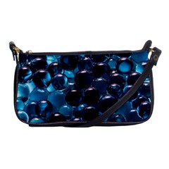 Blue Abstract Balls Spheres Shoulder Clutch Bags by Amaryn4rt