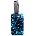 Blue Abstract Balls Spheres Luggage Tags (Two Sides) Front