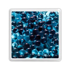 Blue Abstract Balls Spheres Memory Card Reader (square)  by Amaryn4rt