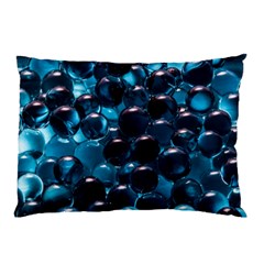 Blue Abstract Balls Spheres Pillow Case (two Sides) by Amaryn4rt