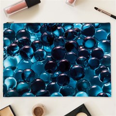 Blue Abstract Balls Spheres Cosmetic Bag (xxl)  by Amaryn4rt