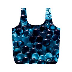 Blue Abstract Balls Spheres Full Print Recycle Bags (m)  by Amaryn4rt