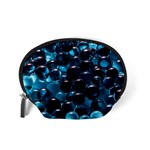 Blue Abstract Balls Spheres Accessory Pouches (Small)  Back