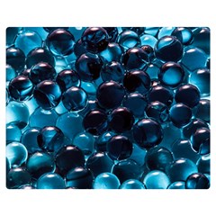 Blue Abstract Balls Spheres Double Sided Flano Blanket (medium)  by Amaryn4rt