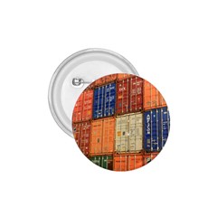 Blue White Orange And Brown Container Van 1 75  Buttons by Amaryn4rt