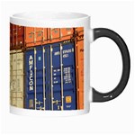 Blue White Orange And Brown Container Van Morph Mugs Right