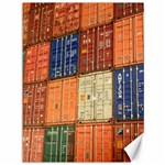 Blue White Orange And Brown Container Van Canvas 36  x 48   35.26 x46.15  Canvas - 1