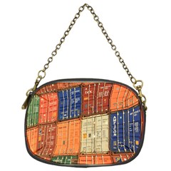 Blue White Orange And Brown Container Van Chain Purses (one Side)  by Amaryn4rt