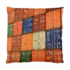 Blue White Orange And Brown Container Van Standard Cushion Case (one Side) by Amaryn4rt