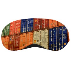 Blue White Orange And Brown Container Van Sleeping Masks by Amaryn4rt