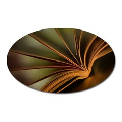 Book Screen Climate Mood Range Oval Magnet by Amaryn4rt