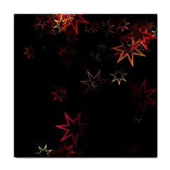 Christmas Background Motif Star Tile Coasters by Amaryn4rt