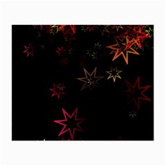 Christmas Background Motif Star Small Glasses Cloth by Amaryn4rt