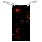 Christmas Background Motif Star Jewelry Bag Back