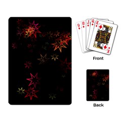 Christmas Background Motif Star Playing Card by Amaryn4rt