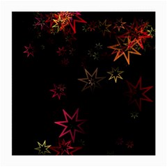 Christmas Background Motif Star Medium Glasses Cloth (2-side) by Amaryn4rt