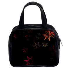 Christmas Background Motif Star Classic Handbags (2 Sides) by Amaryn4rt