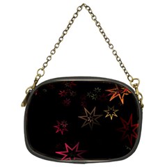 Christmas Background Motif Star Chain Purses (one Side)  by Amaryn4rt