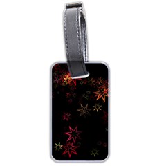 Christmas Background Motif Star Luggage Tags (two Sides) by Amaryn4rt