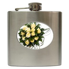 Bouquet Flowers Roses Decoration Hip Flask (6 Oz) by Amaryn4rt