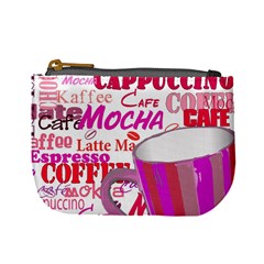 Coffee Cup Lettering Coffee Cup Mini Coin Purses by Amaryn4rt