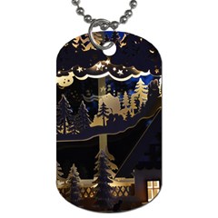 Christmas Advent Candle Arches Dog Tag (one Side) by Amaryn4rt