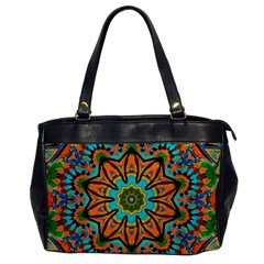 Color Abstract Pattern Structure Office Handbags by Amaryn4rt