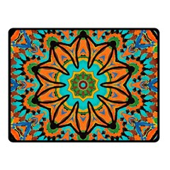 Color Abstract Pattern Structure Double Sided Fleece Blanket (small)  by Amaryn4rt