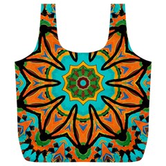 Color Abstract Pattern Structure Full Print Recycle Bags (l)  by Amaryn4rt