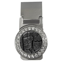 Coal Charred Tree Pore Black Money Clips (cz)  by Amaryn4rt