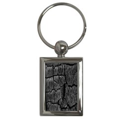 Coal Charred Tree Pore Black Key Chains (rectangle)  by Amaryn4rt