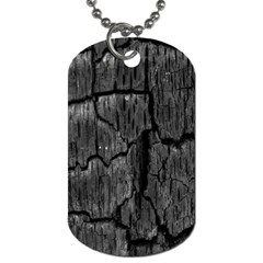 Coal Charred Tree Pore Black Dog Tag (two Sides) by Amaryn4rt