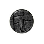 Coal Charred Tree Pore Black Hat Clip Ball Marker Front