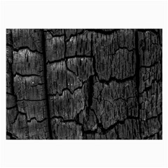 Coal Charred Tree Pore Black Large Glasses Cloth (2-side) by Amaryn4rt