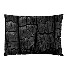 Coal Charred Tree Pore Black Pillow Case by Amaryn4rt