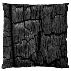 Coal Charred Tree Pore Black Standard Flano Cushion Case (one Side) by Amaryn4rt