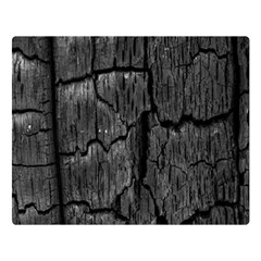 Coal Charred Tree Pore Black Double Sided Flano Blanket (large)  by Amaryn4rt