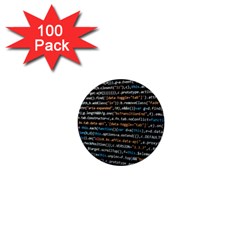 Close Up Code Coding Computer 1  Mini Buttons (100 Pack)  by Amaryn4rt