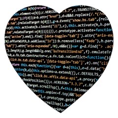 Close Up Code Coding Computer Jigsaw Puzzle (heart) by Amaryn4rt