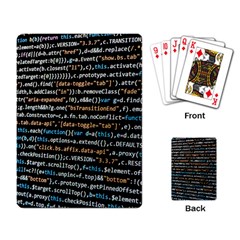 Close Up Code Coding Computer Playing Card by Amaryn4rt