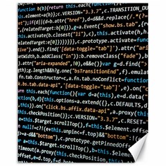 Close Up Code Coding Computer Canvas 16  X 20   by Amaryn4rt